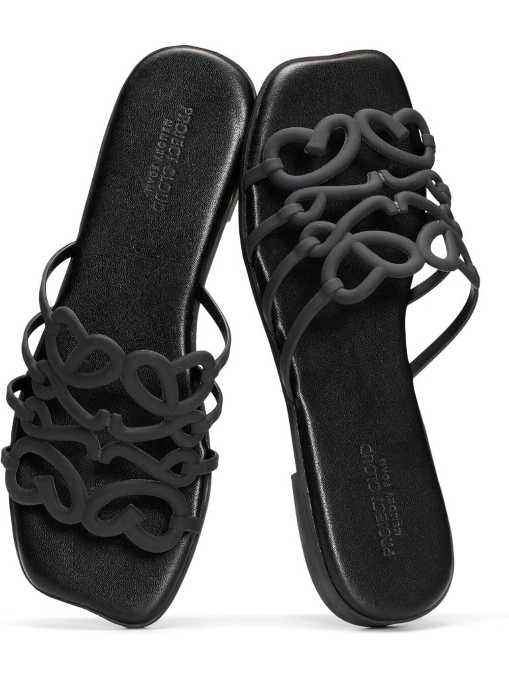 🆕Women's Black Flat Sandals Non Slip Dressy Sandals Dress Sandals Outdoors